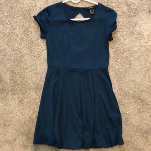 navy blue shirt sleeve mini dress